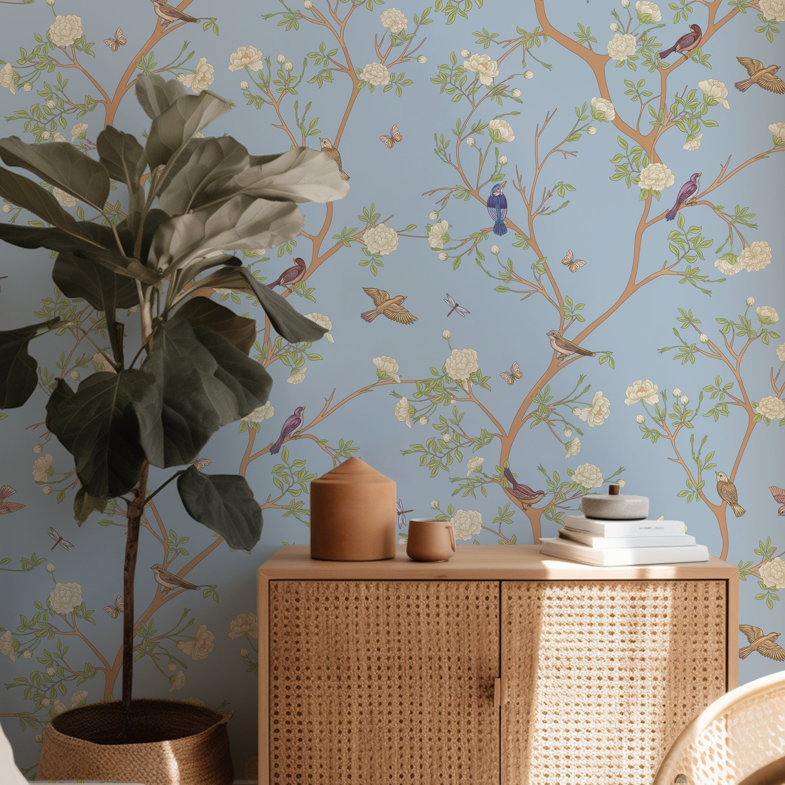 Chinoiserie Camellia Oasis