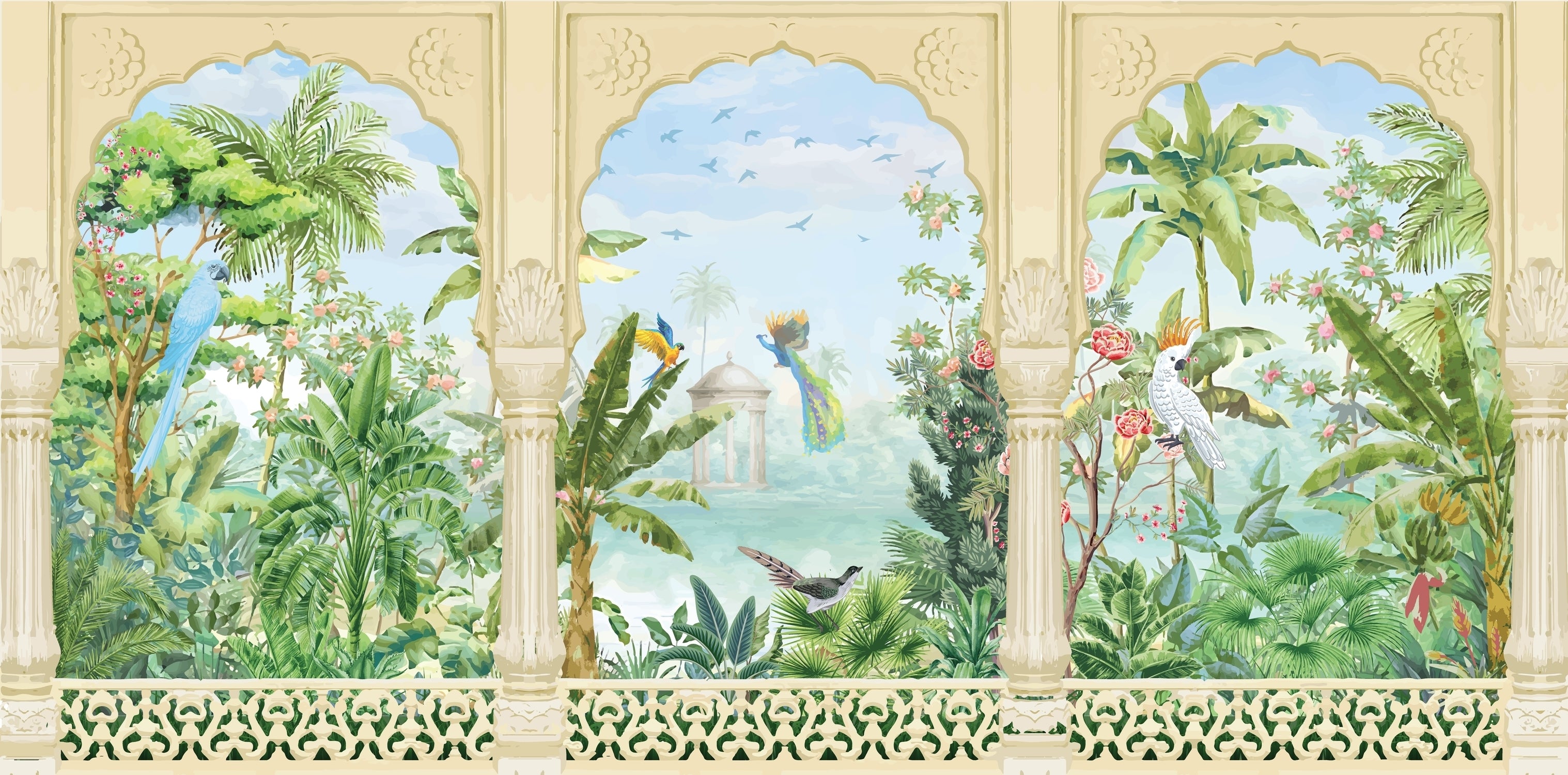 Opulent Mughal Archway