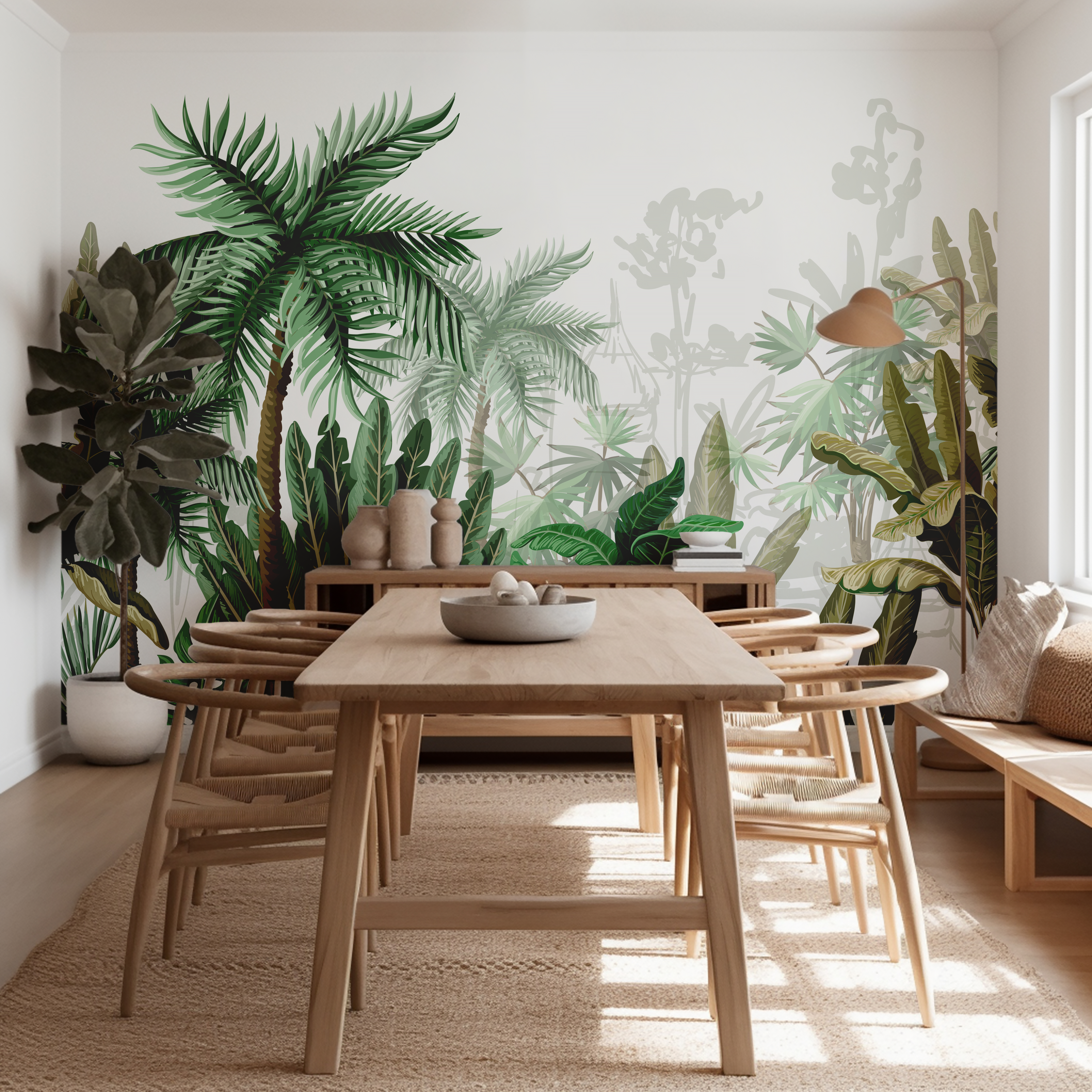 Palm and Banana Oasis