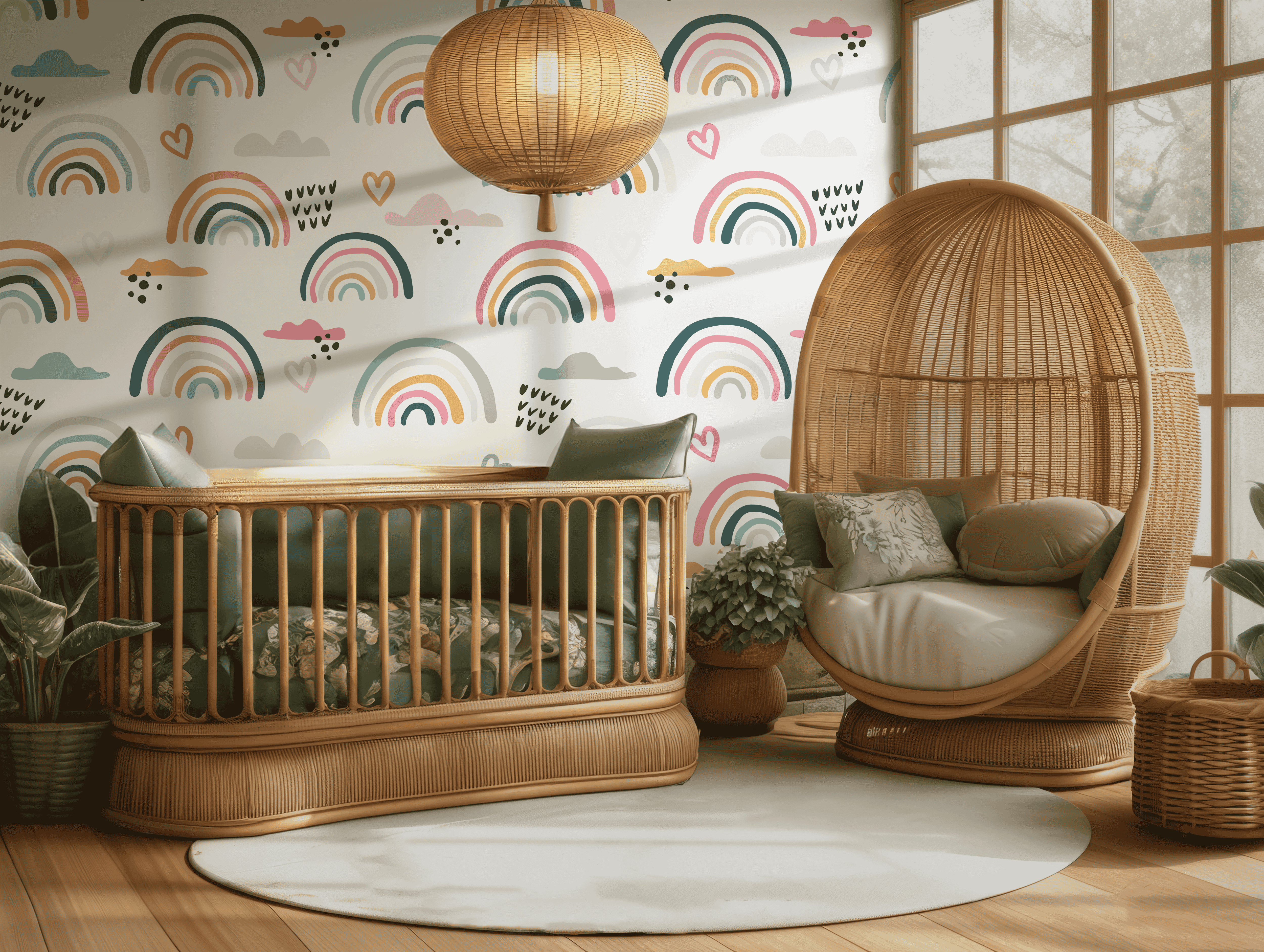 Rainbow Bliss Colorful Wallpaper