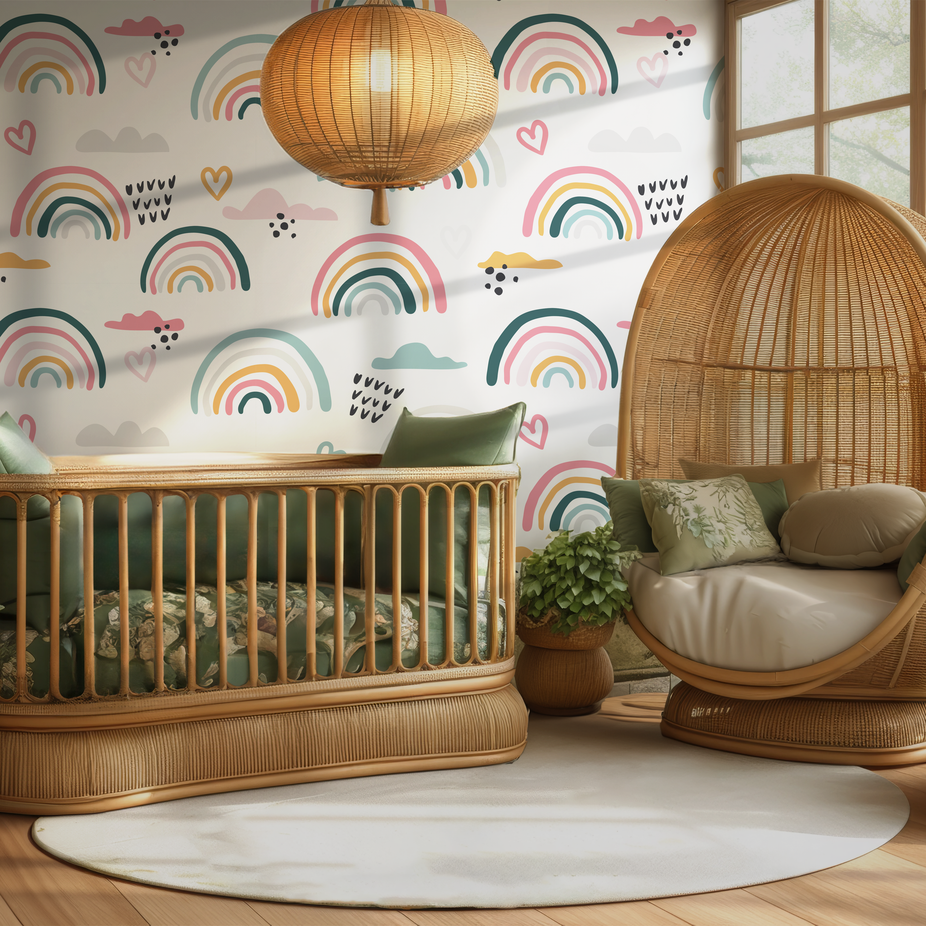 Rainbow Bliss Colorful Wallpaper