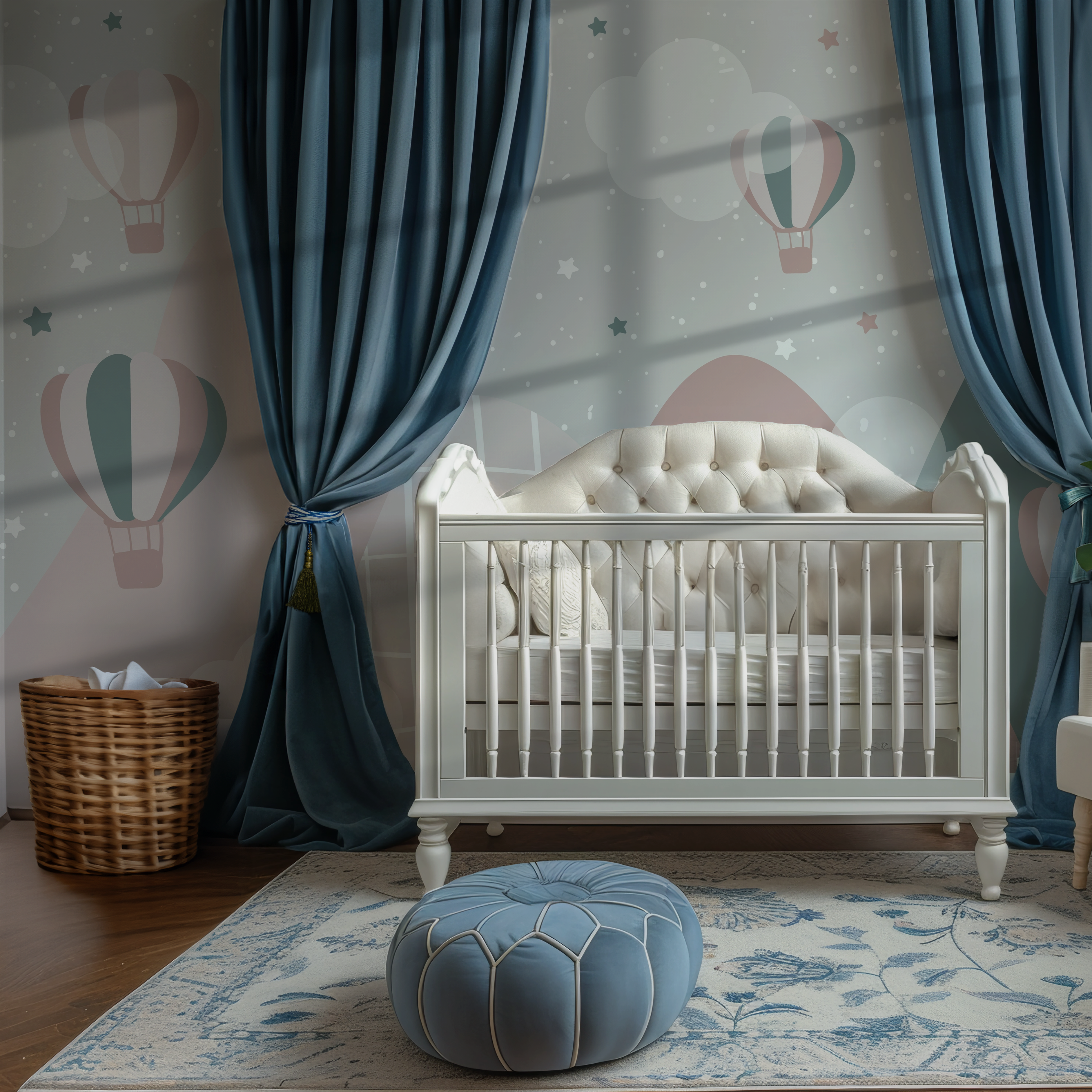 Whimsical Mountain Adventure Kids Wallpaper