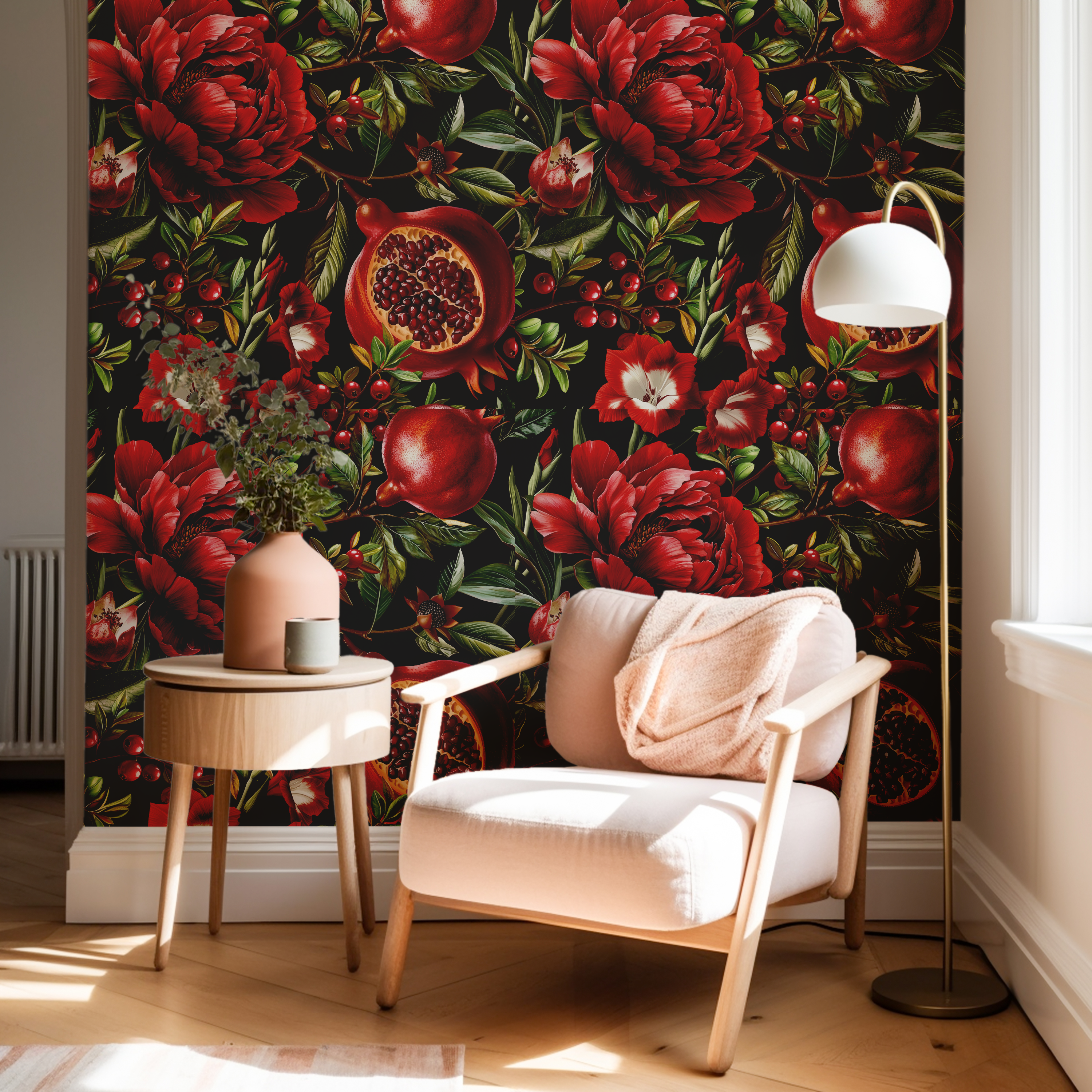 Vintage Pomegranate Garden