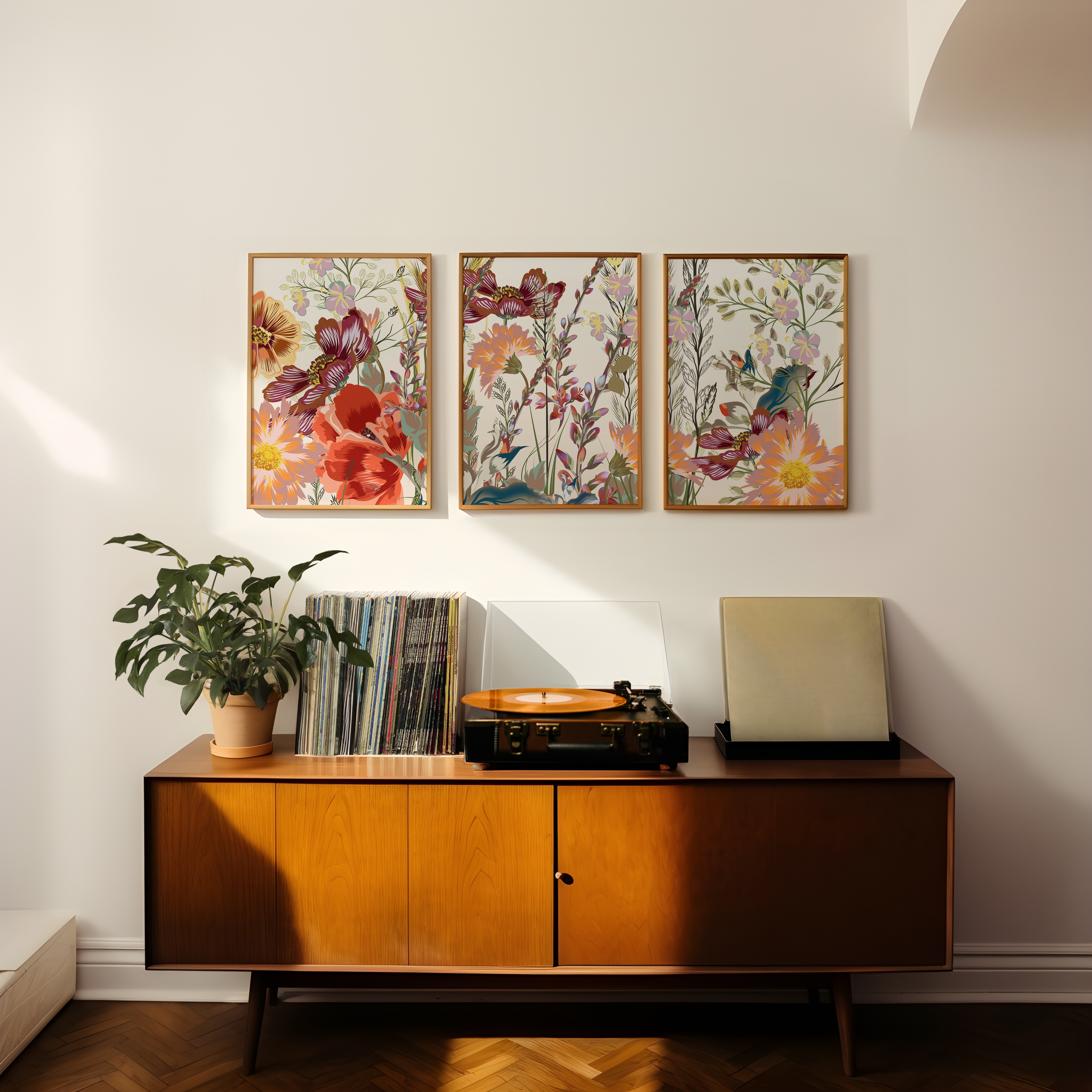 Vintage Bloomscape- Set of 3