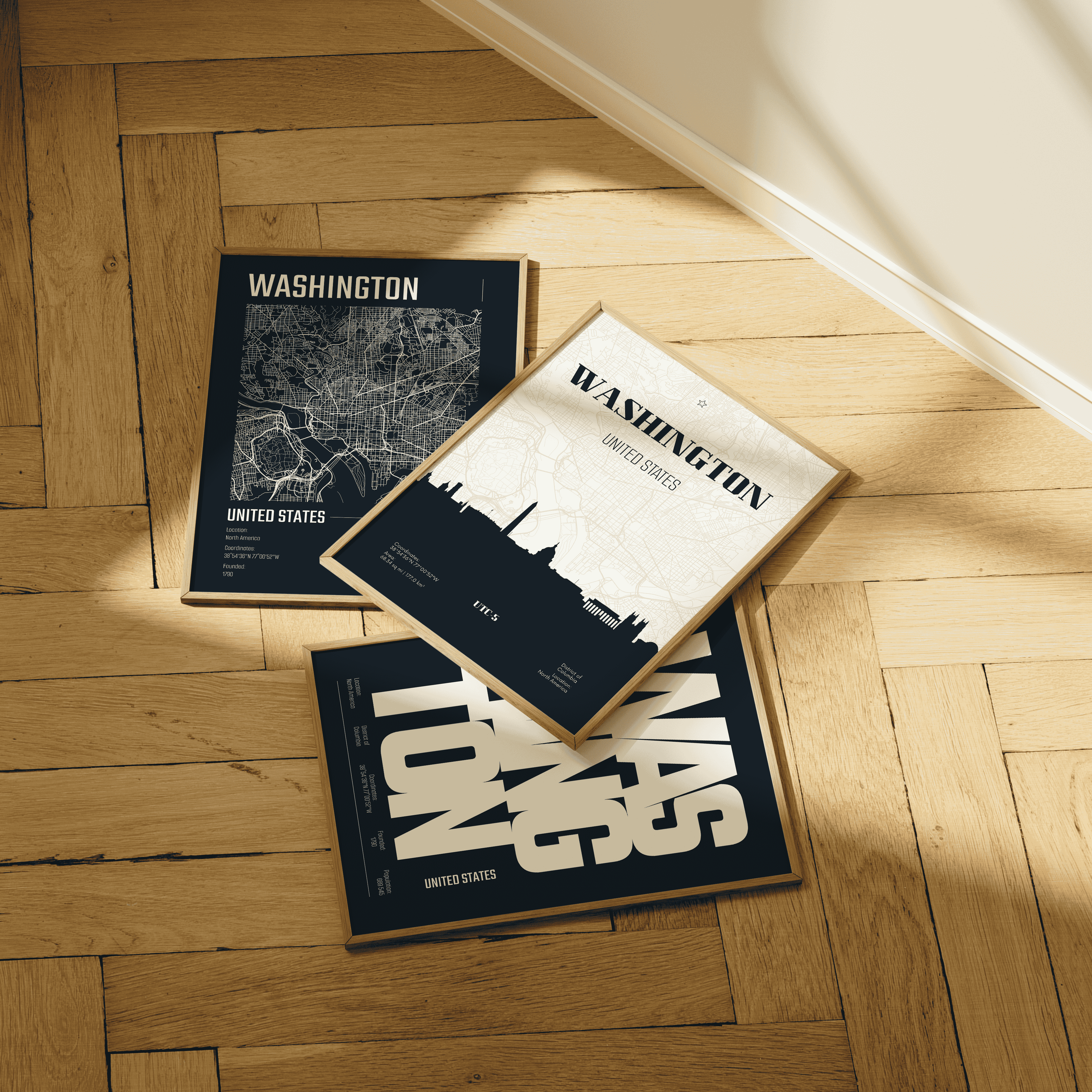 Washington Wanderlust Travel Poster Series- Set of 3