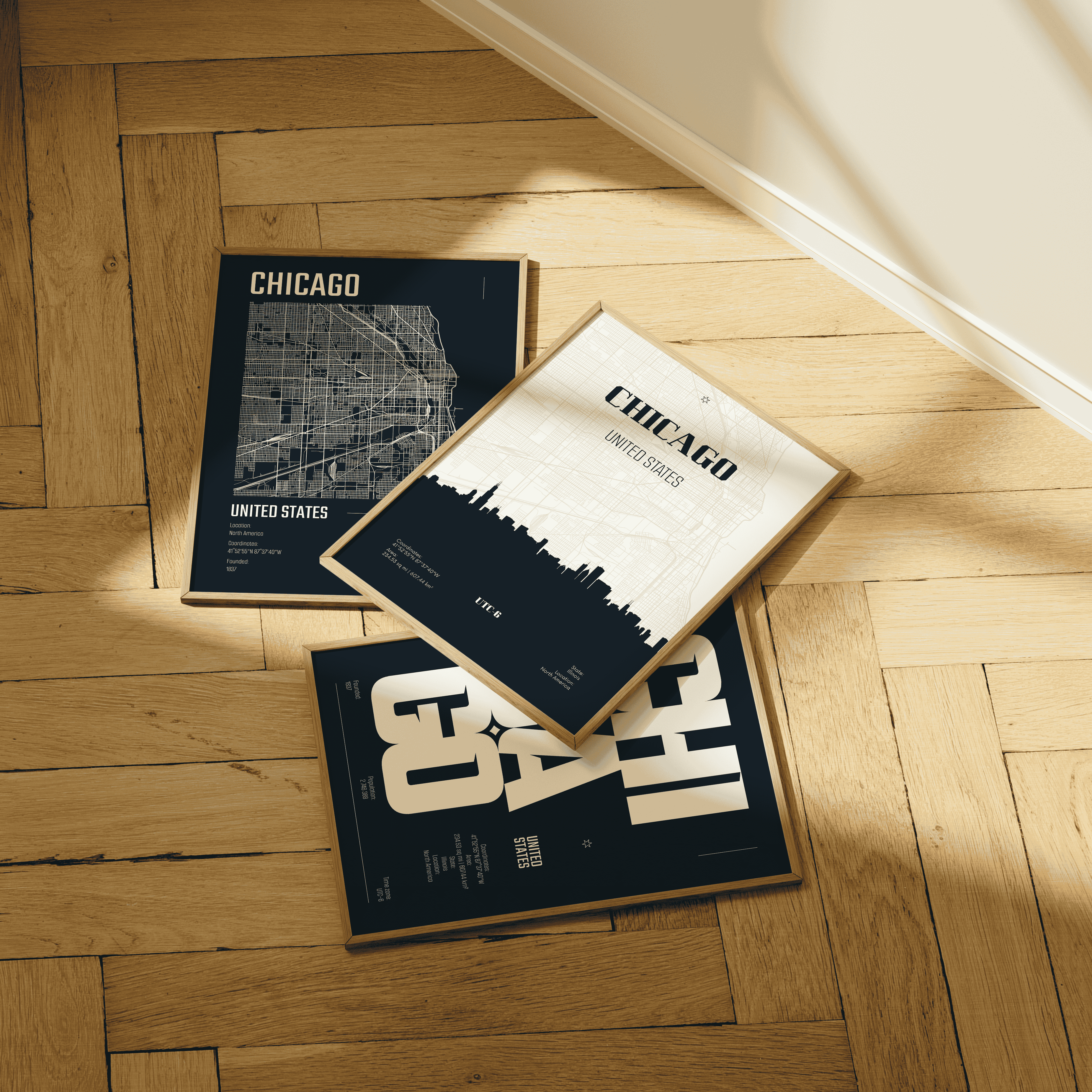 Chicago Cityscape Adventures- Set of 3