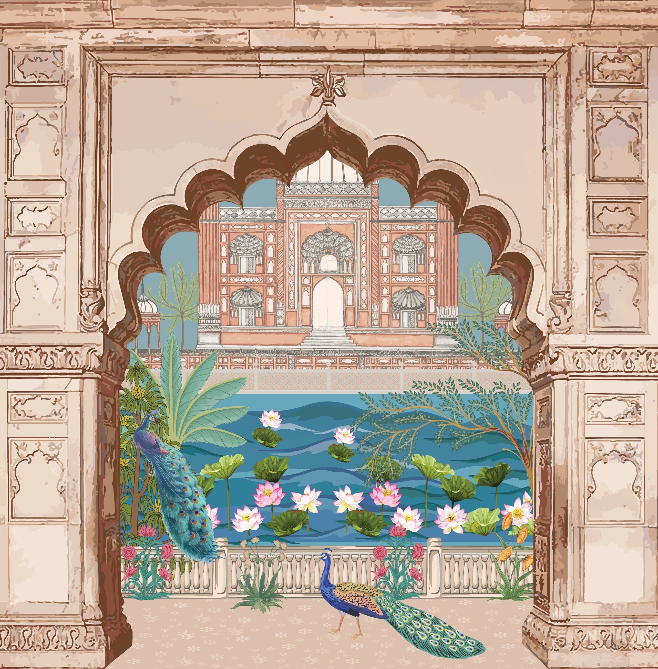 Mughal Peacock Paradise