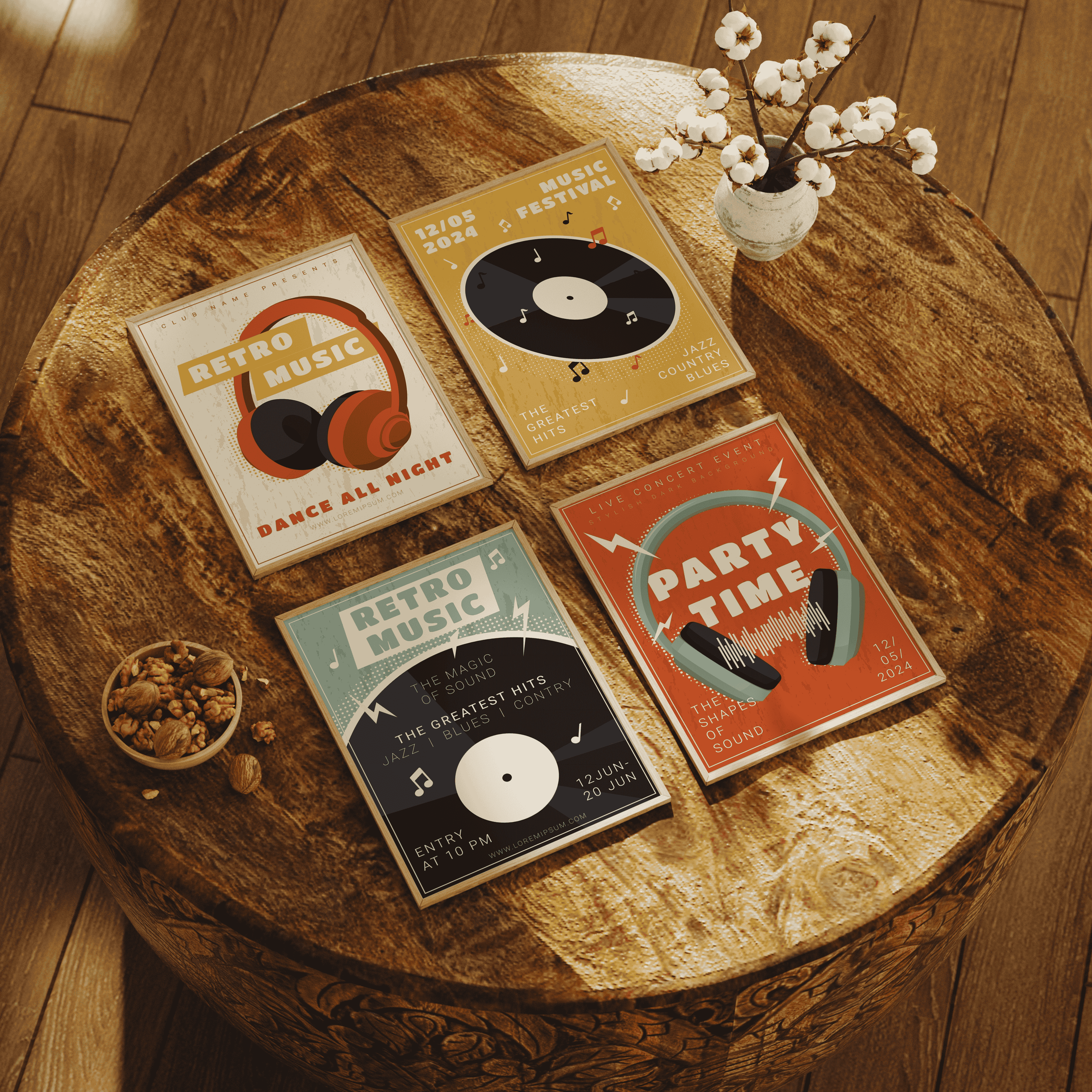 Vinyl Vibes- Set of 4