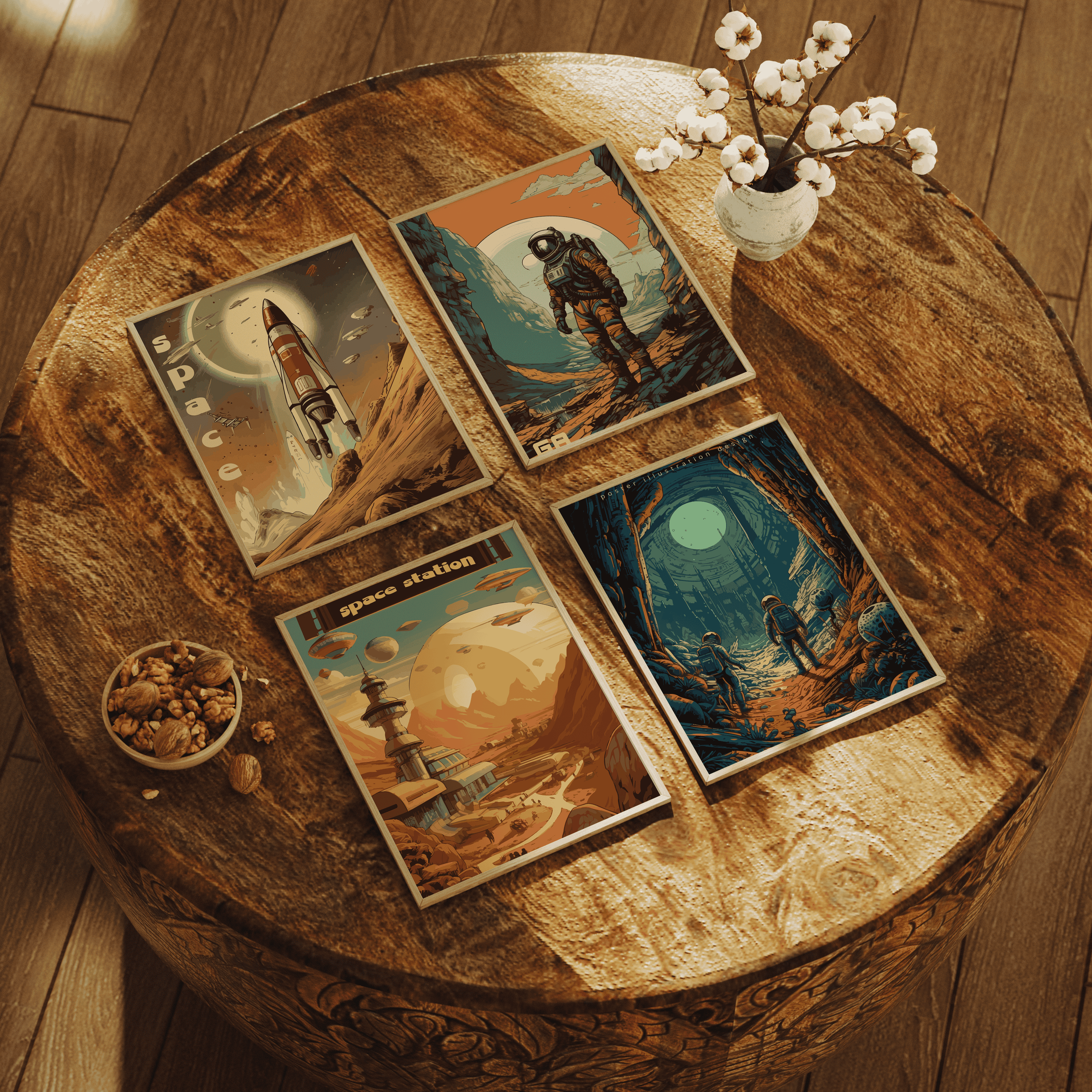 Martian Odyssey- Set of 4