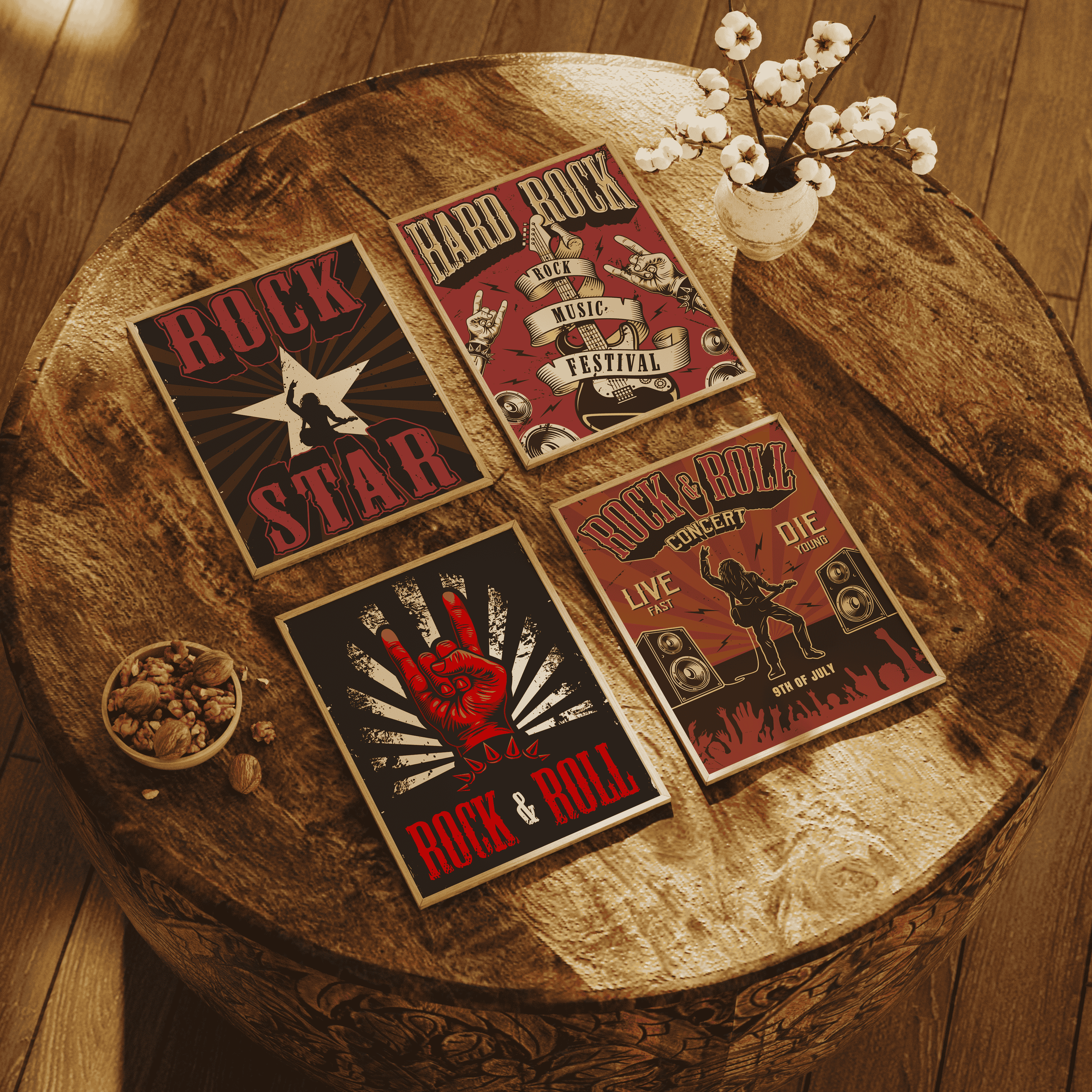 Electric Vibes- Set of 4