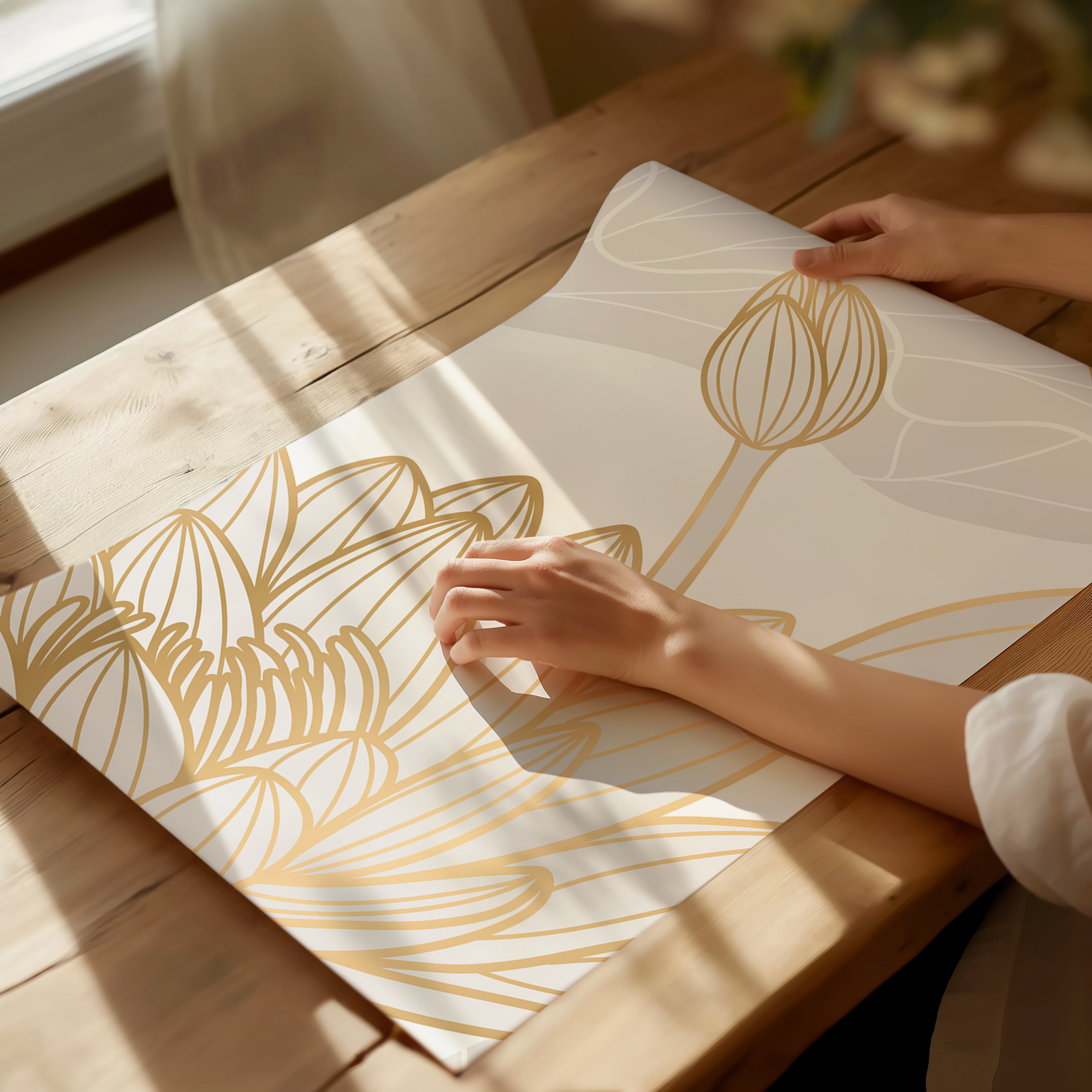 Golden Lotus Elegance