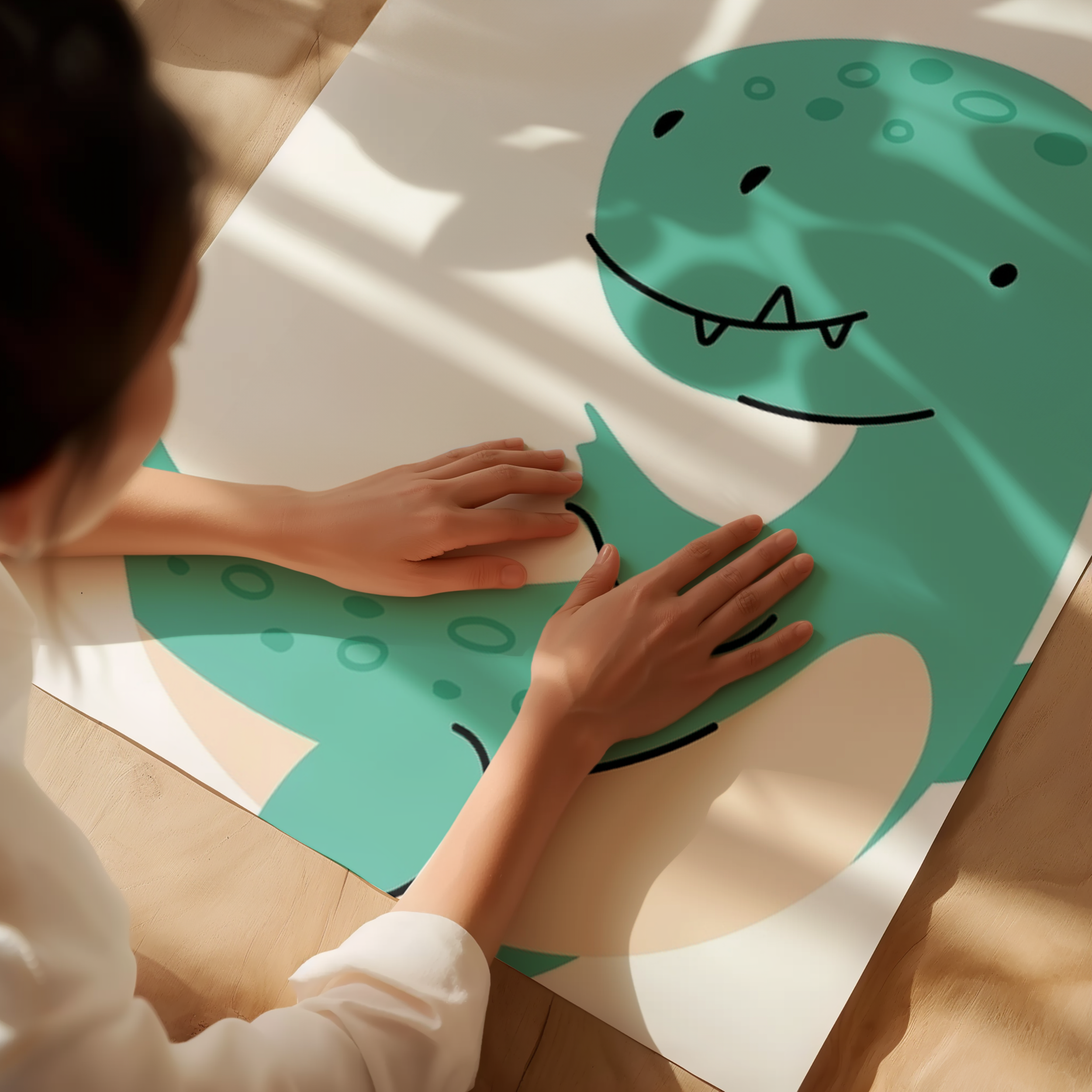 Dino Delight -Cartoon Dinosaur Wallpaper