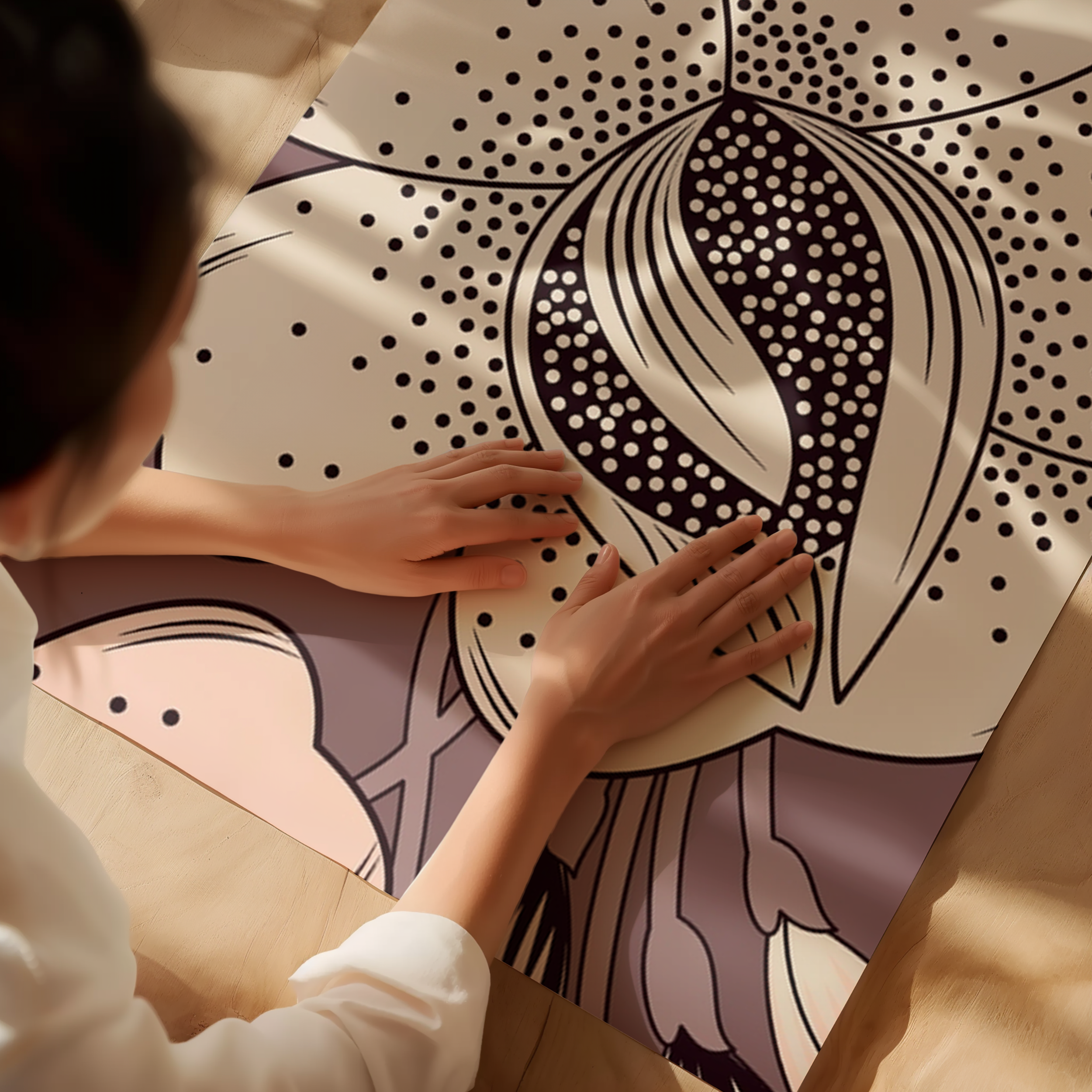 Monochrome Rose Bloom