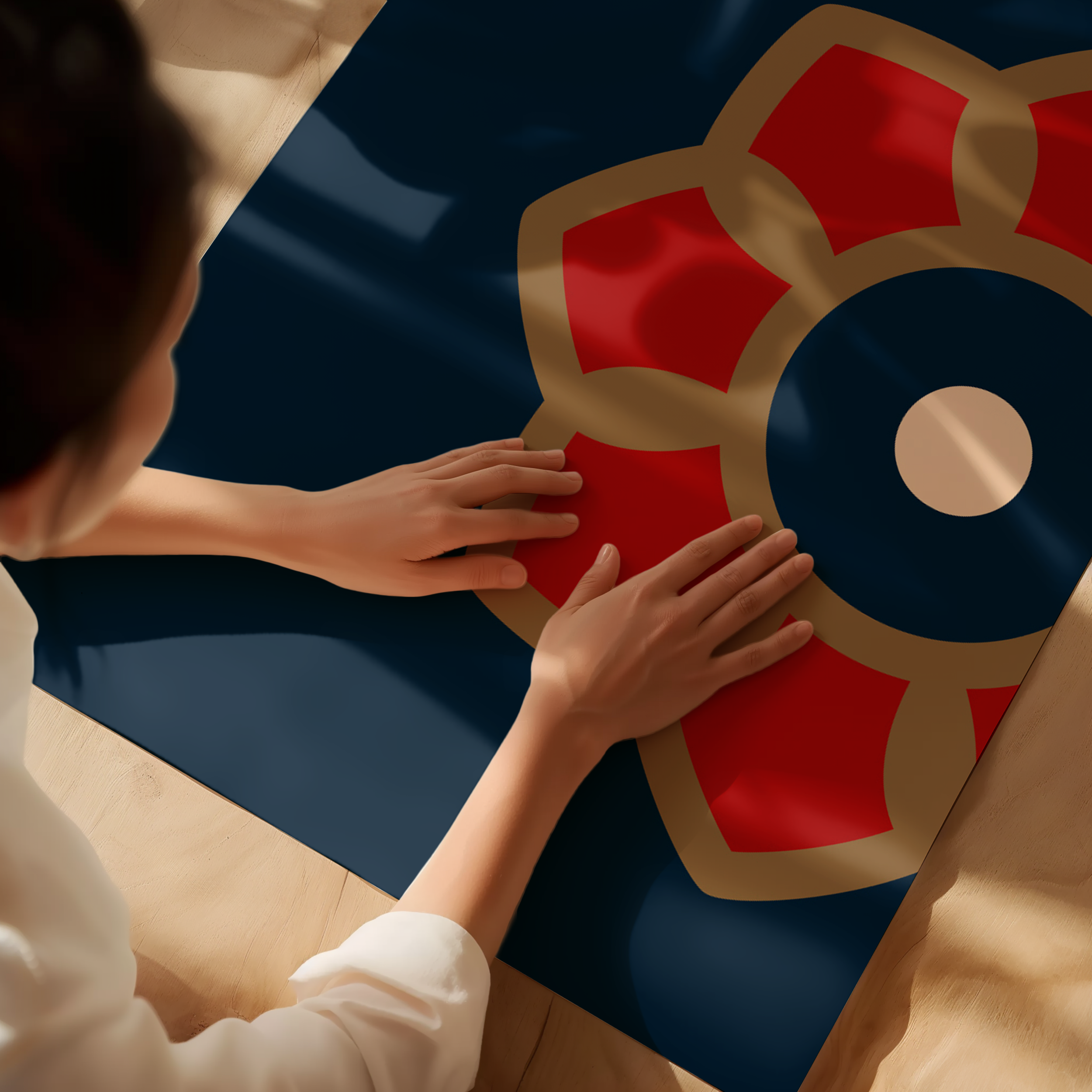 Vintage Indian Floral Tapestry