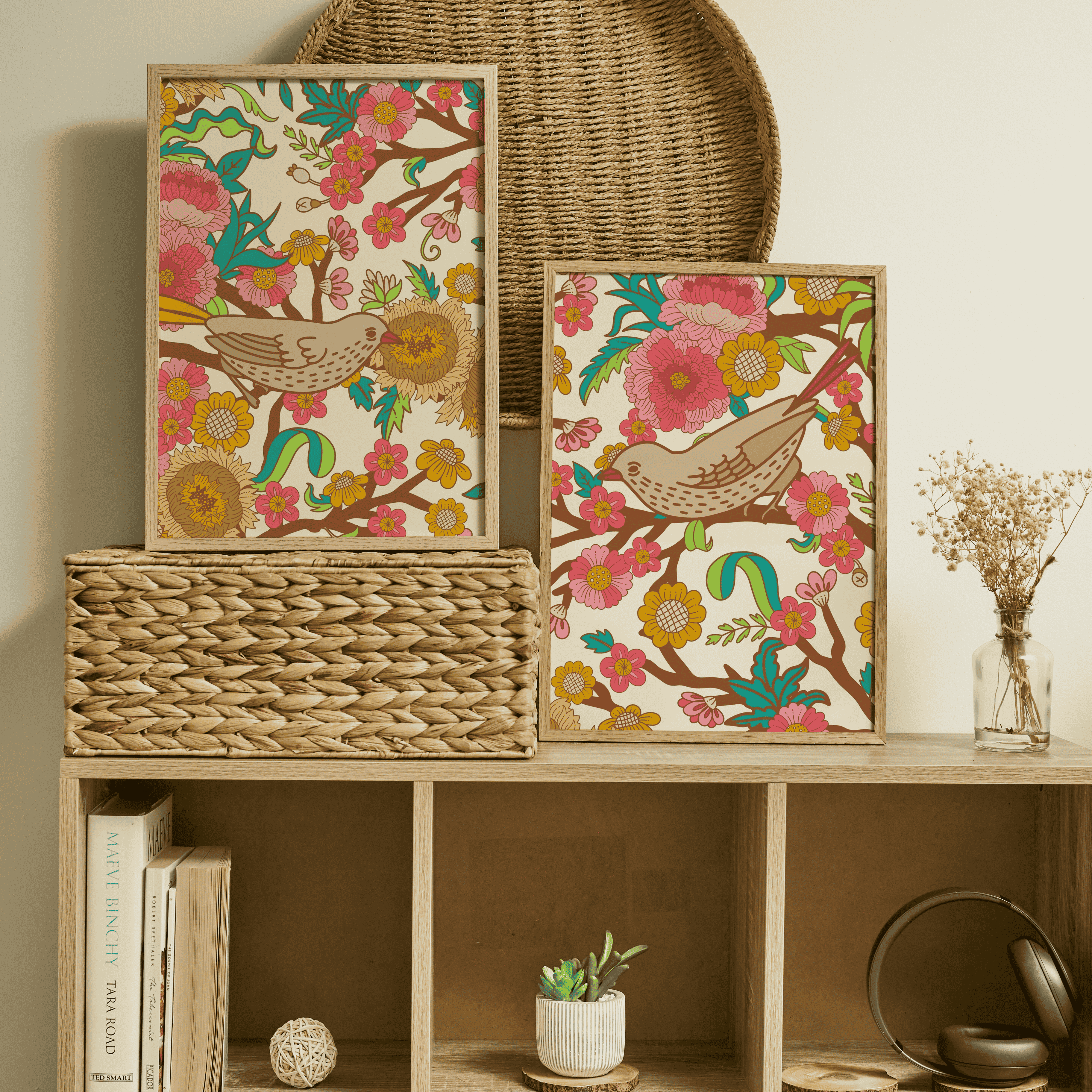 Chinoiserie Aviary- Set of 2