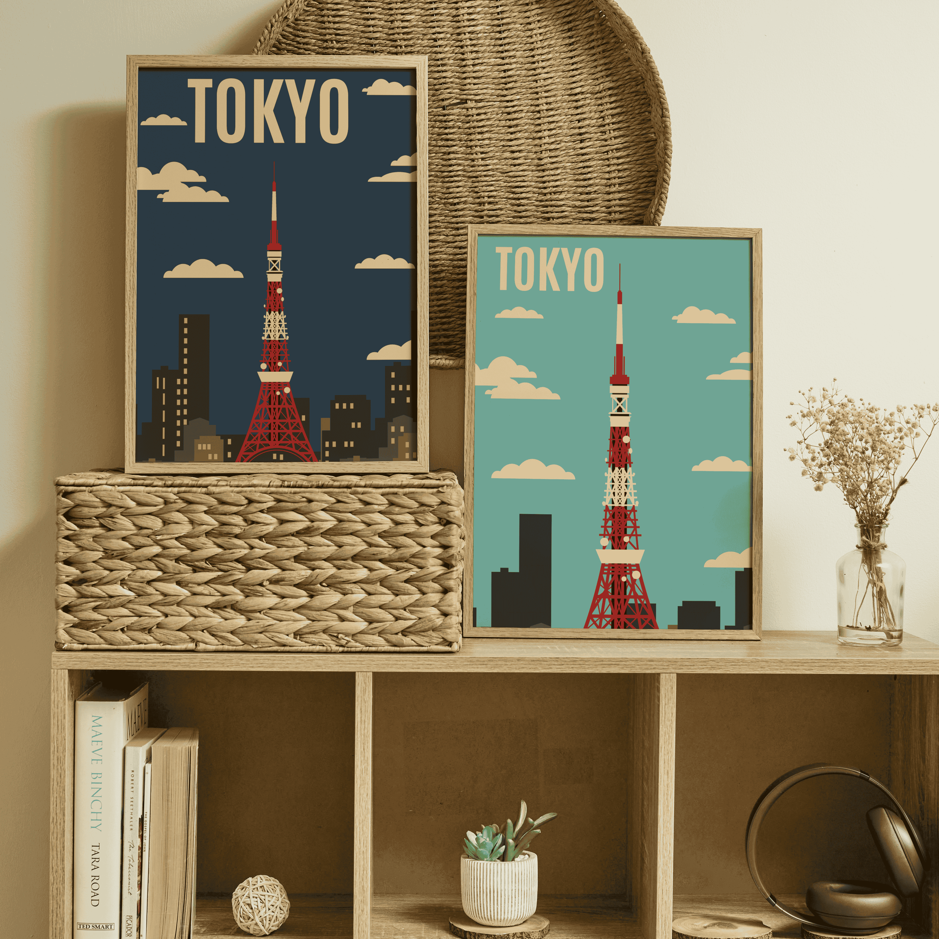 Retro Tokyo Vibes- Set of 2