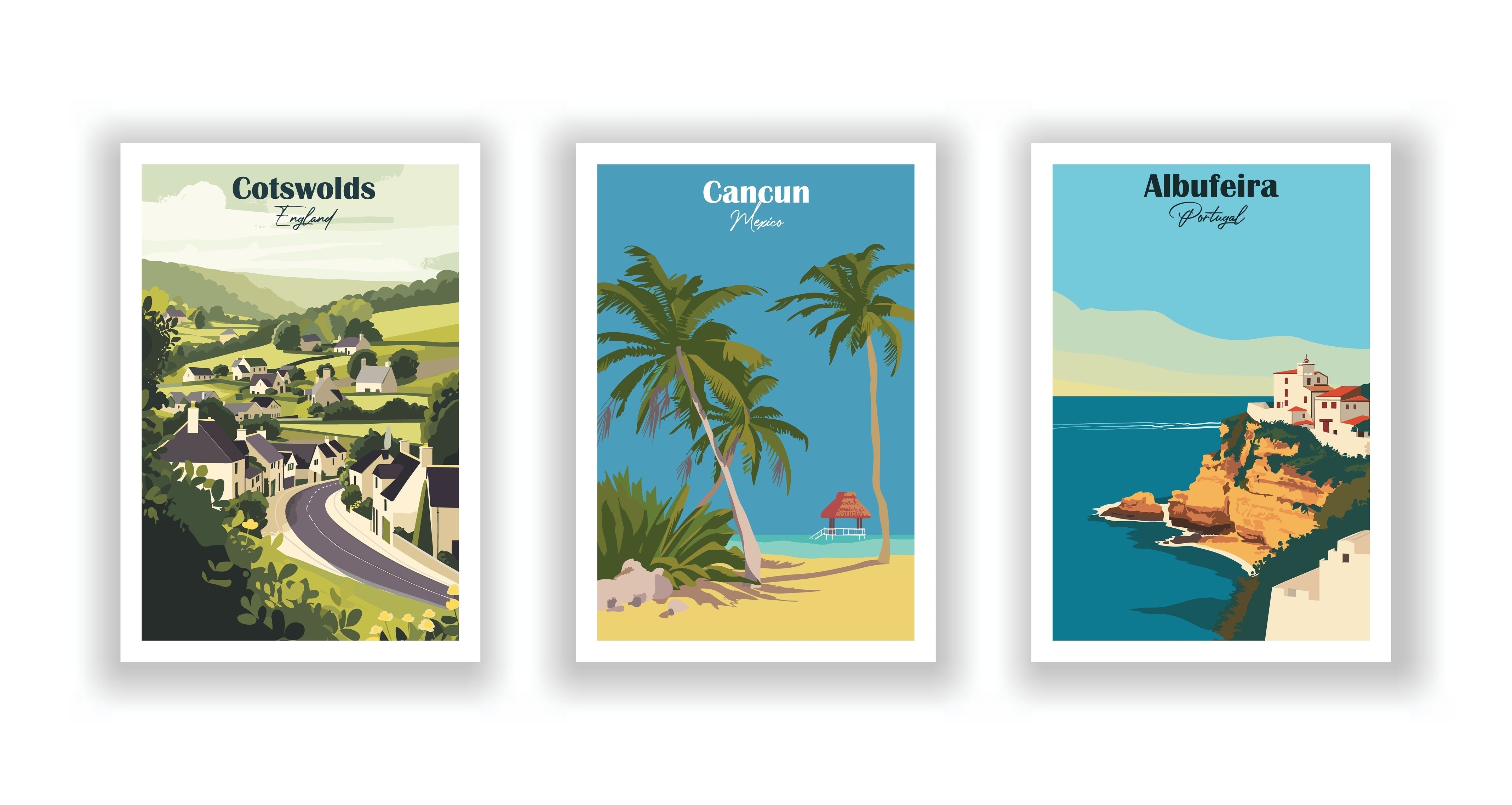 Coastal and Countryside Escapes- Set of 3
