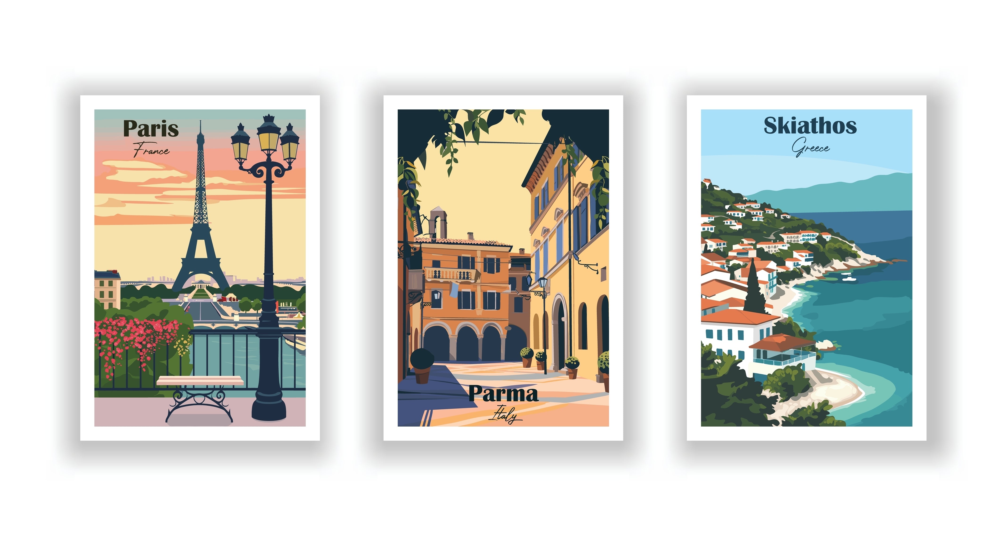 European Escapades- Set of 3