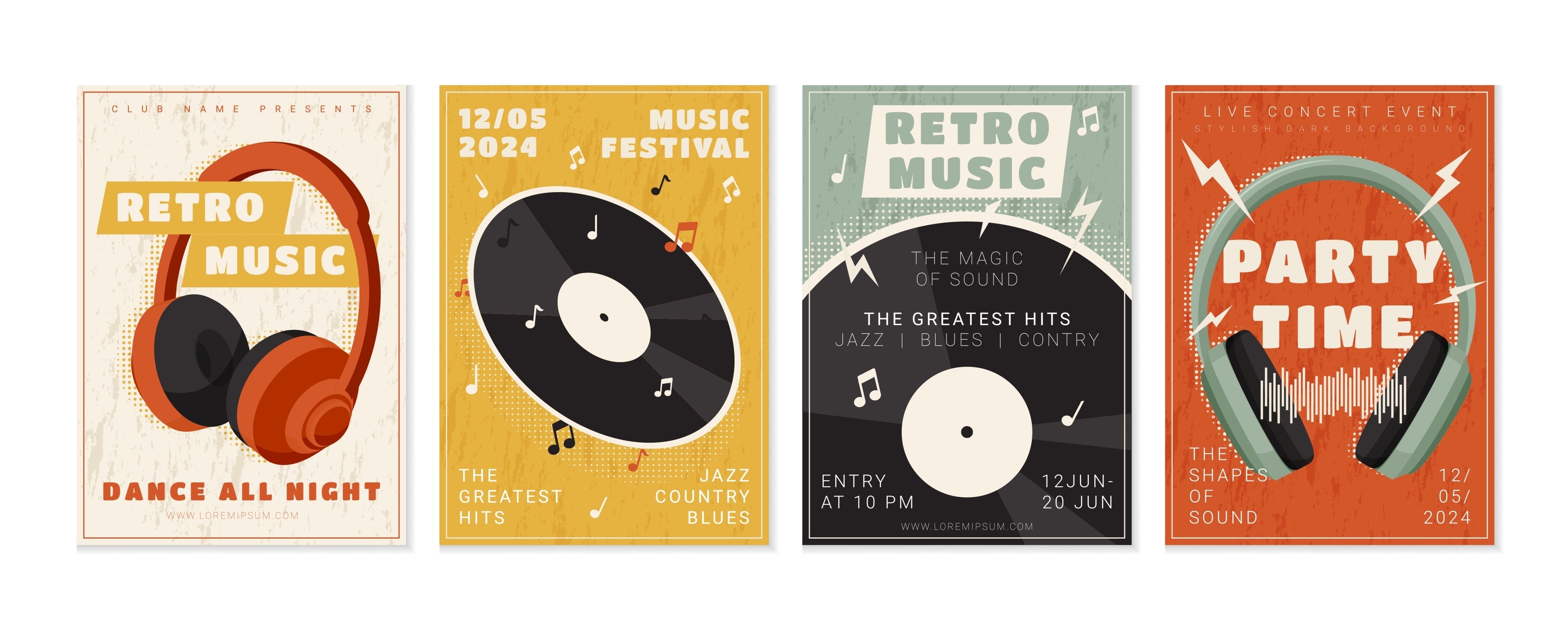 Vinyl Vibes- Set of 4