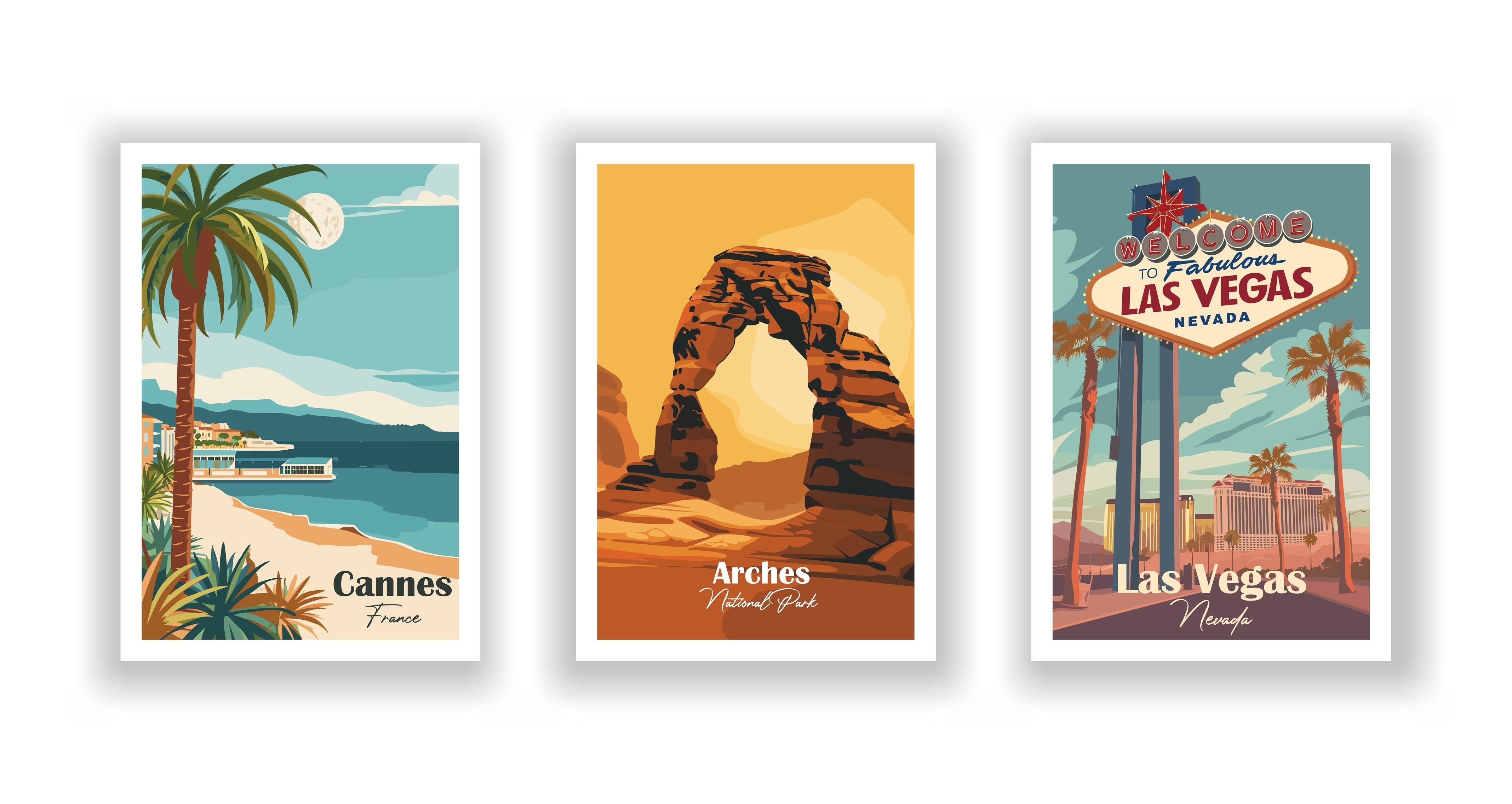 Diverse Escapes- Set of 3