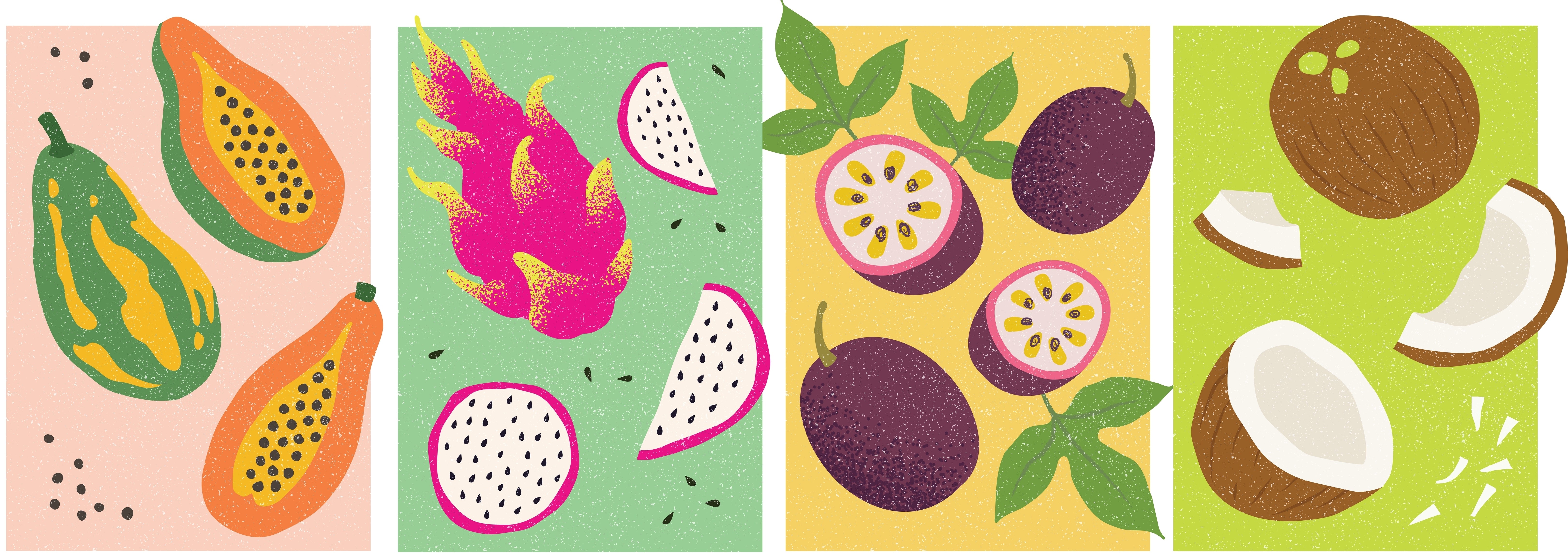 Tropical Treasures- Set of 4